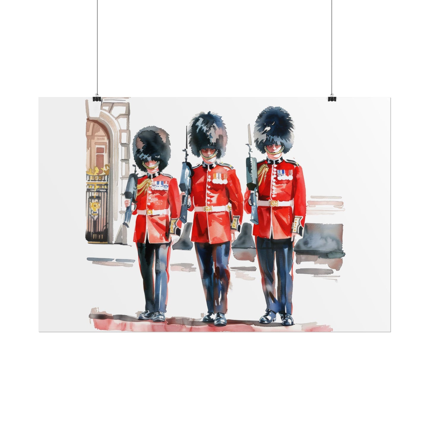 London Guard Roll-Up Posters, British Soldier Art Prints, Home Decor, Travel Gifts, Wall Art for Various Occasions