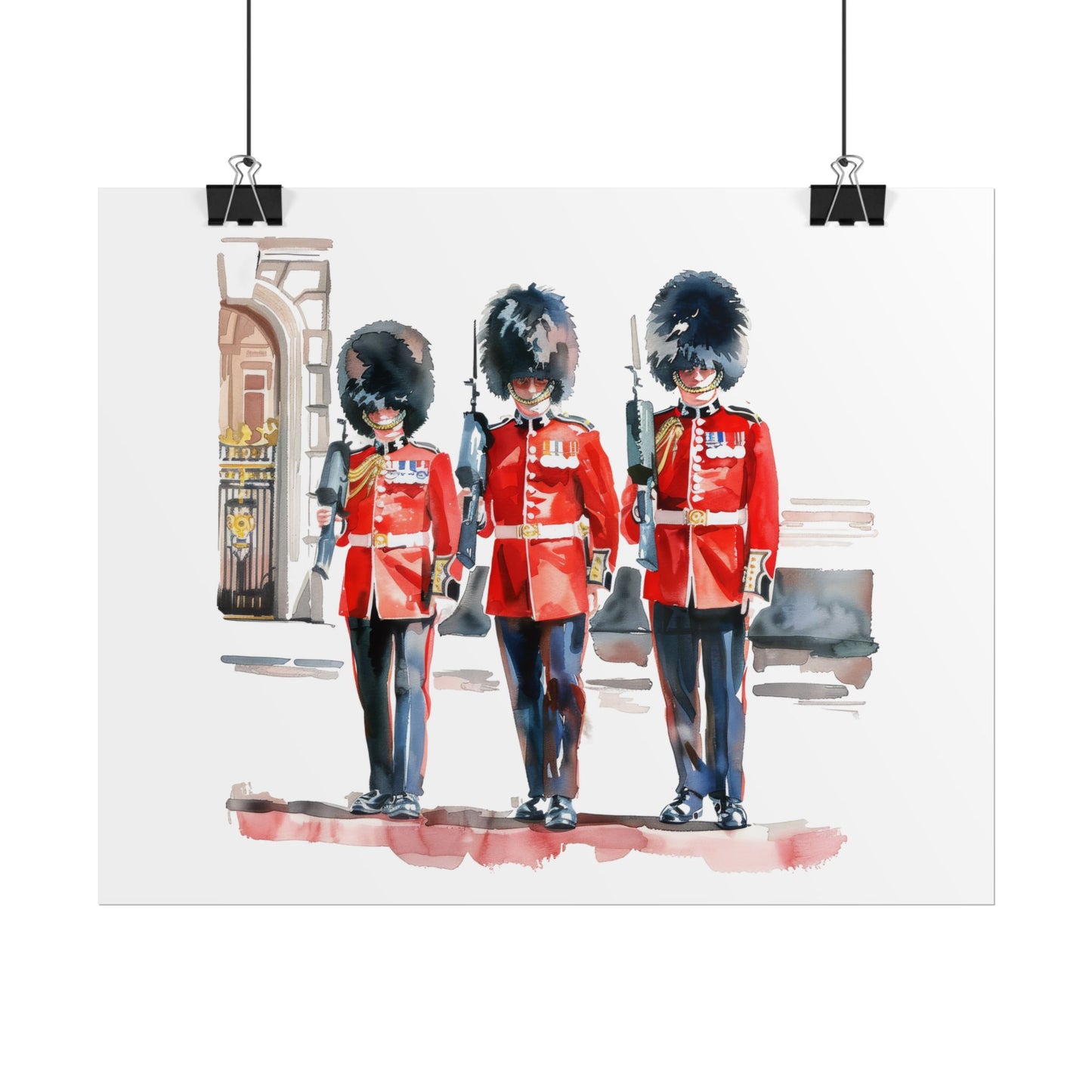 London Guard Roll-Up Posters, British Soldier Art Prints, Home Decor, Travel Gifts, Wall Art for Various Occasions