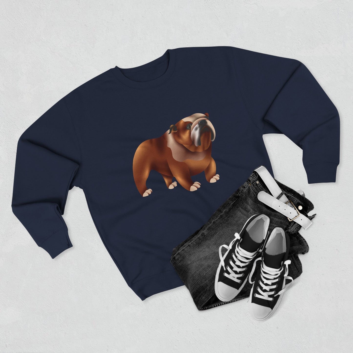 Unisex Crewneck Sweatshirt - Adorable British Dog