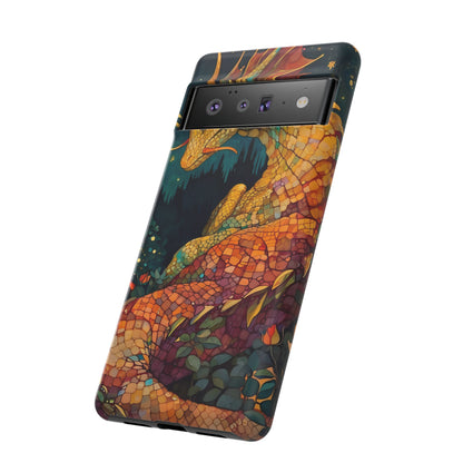 Dragon Art Phone Case, Tough Phone Cover, Fantasy Gift, Unique Mobile Accessory, Dragon Lover Gift, Stylish Protection