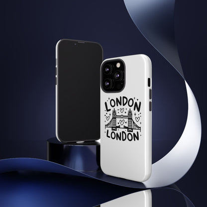 Love London Bridge Phone Case, Tough Cases for London Lovers, Cute Protection, Travel Gift, Phone Accessory, Design with Love