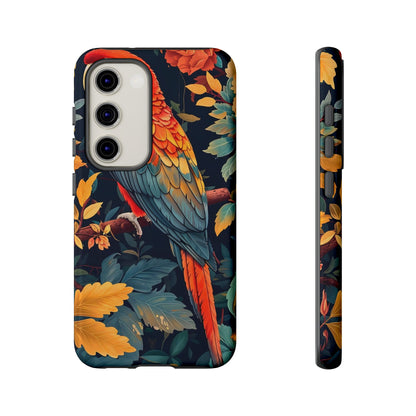 Vibrant Parrot Phone Case - Tough, Stylish, Nature-Inspired, Tropical, Wildlife, Perfect Gift, Summer Vibes