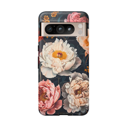 Floral Phone Case, Tough Phone Cover, Flower Design, Unique Gift for Her, Trendy Accessory, Spring Decor