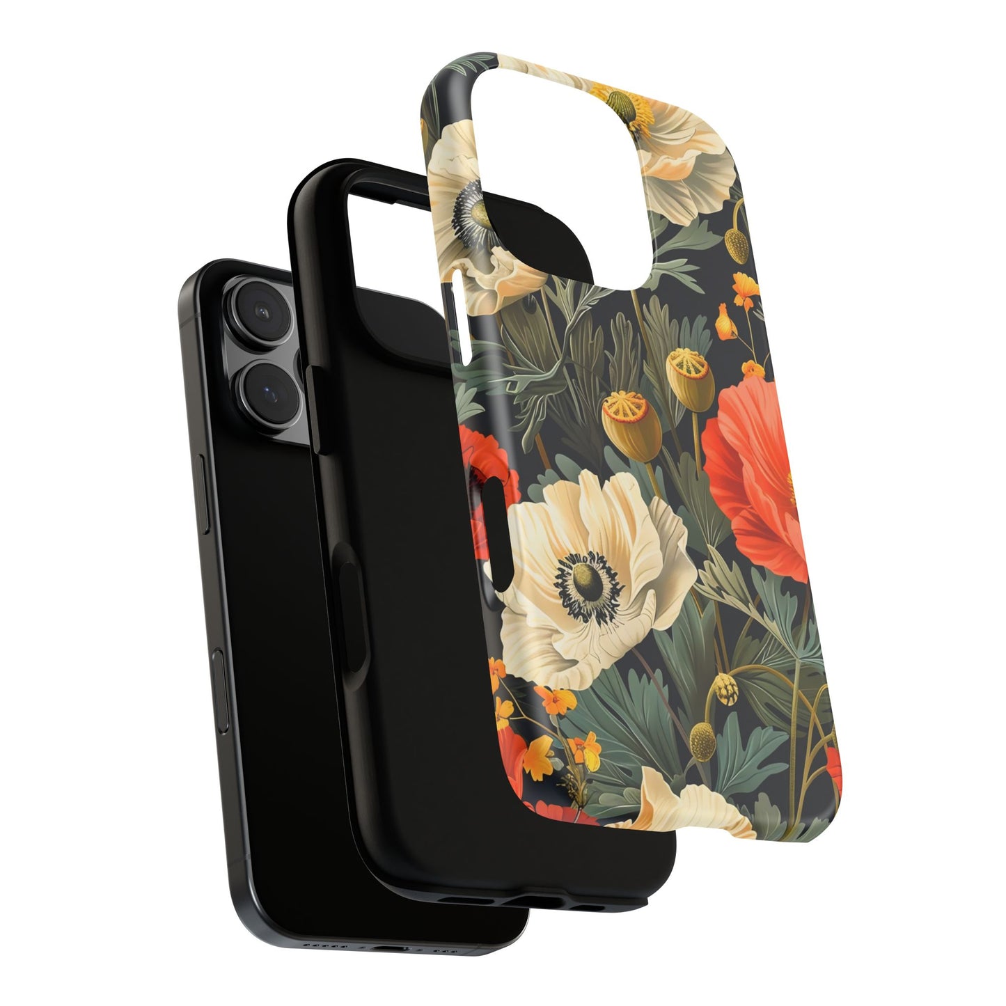 Floral Phone Case - Tough Cases with Vibrant Garden Design, Phone Accessory, Gift for Her, Spring Style, Nature Lover