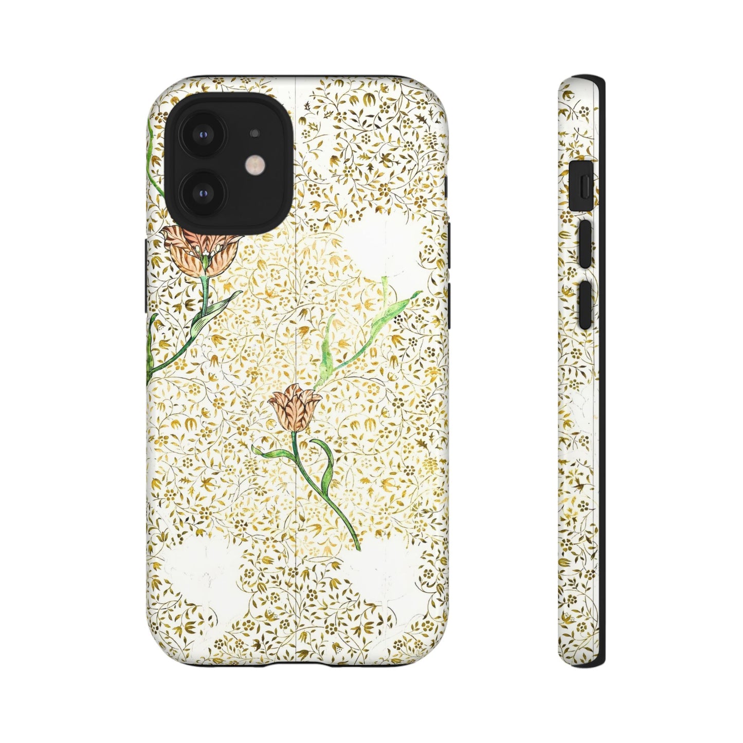 Elegant Floral Phone Case, Tough Cases for iPhone, Stylish Smartphone Cover, Protection with Floral Art, Unique Gift for Her