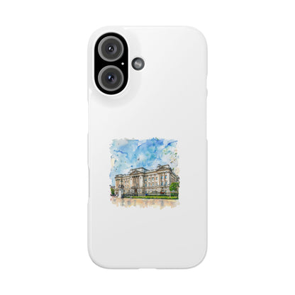 Artistic Slim Phone Case with Watercolor Design, Unique Phone Cover, Gift for Travelers, Stylish Mobile Accessory, Custom Phone Protection