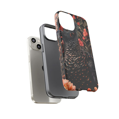 Tough Cases: Floral Design Phone Case, Stylish Protection for Your Phone, Unique Gift for Bird Lovers, Vibrant Floral Art, [...]