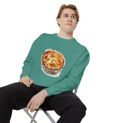 Unisex Garment-Dyed Sweatshirt - British Food Traditional Dishes and Culinary Delights