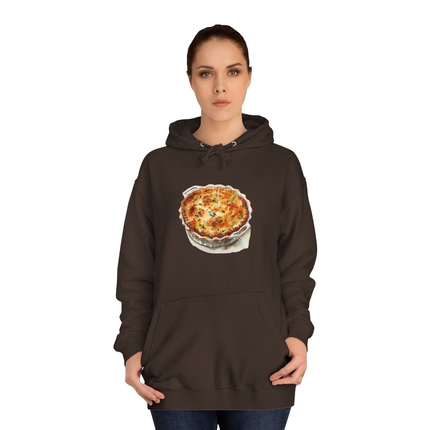 Unisex College Hoodie - Dine Like a Monarch - Classic Royal Dishes of Britain