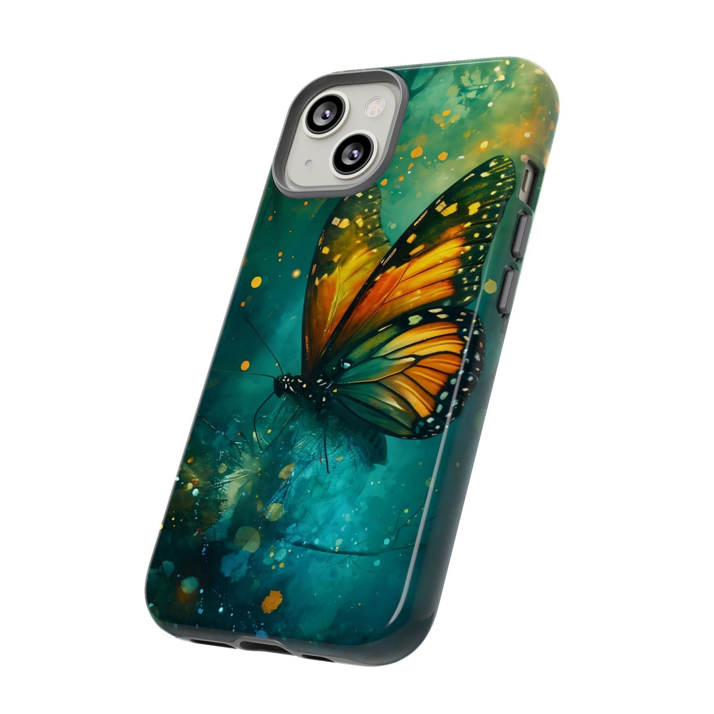Colorful Butterfly Phone Case, Tough Cases for iPhone and Samsung, Cute Tech Accessories, Nature Lovers Gift, Vibrant Floral Design