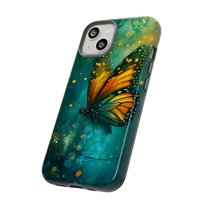 Colorful Butterfly Phone Case, Tough Cases for iPhone and Samsung, Cute Tech Accessories, Nature Lovers Gift, Vibrant Floral Design
