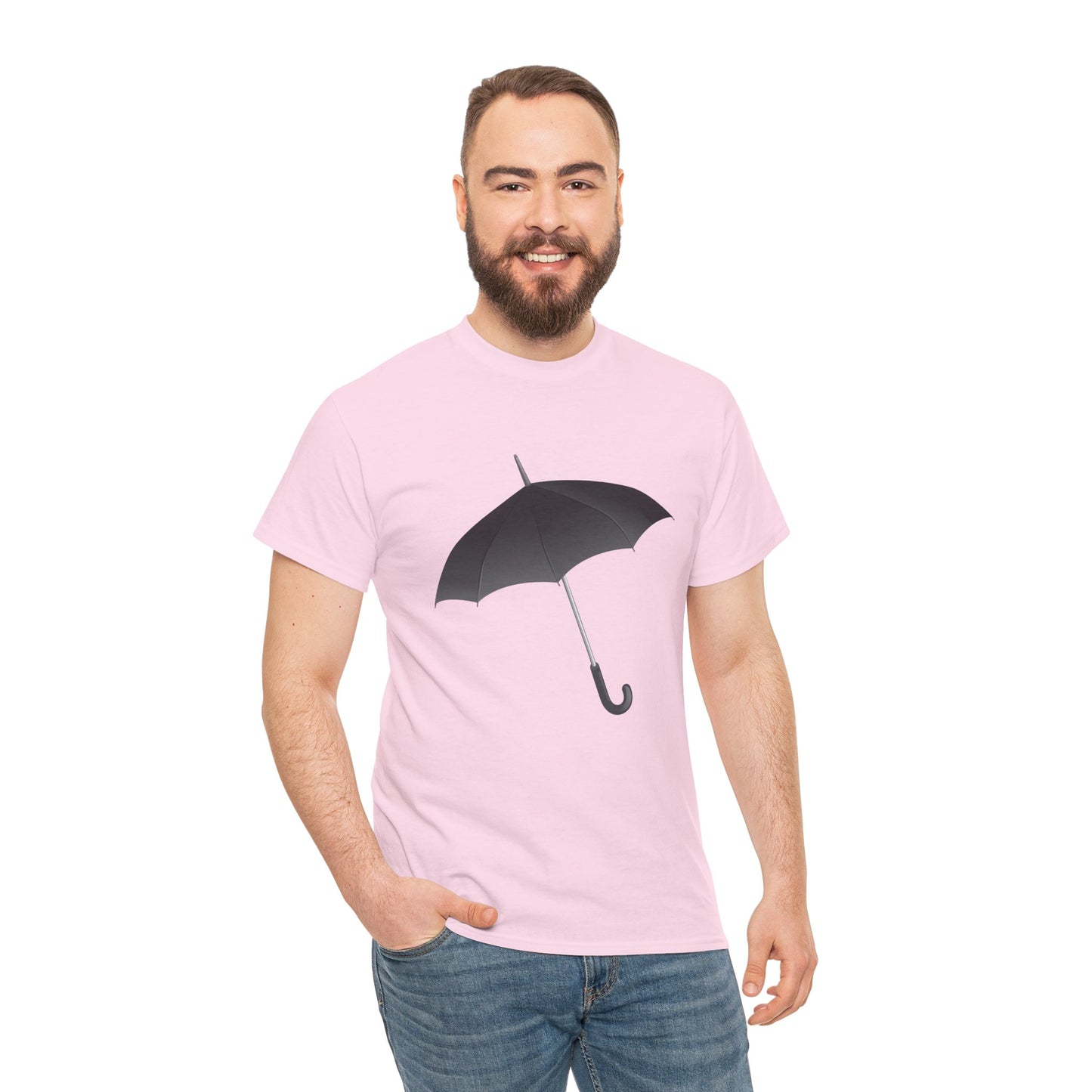 Unisex Heavy Cotton T-Shirt - Durable Regal Royal Umbrella