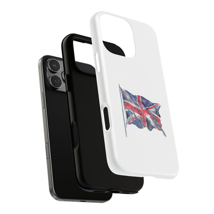 UK Flag Tough Magnetic Phone Case, Durable Phone Cover, Custom MagSafe Compatible, Gifts for Travelers, British Flag Mac Case