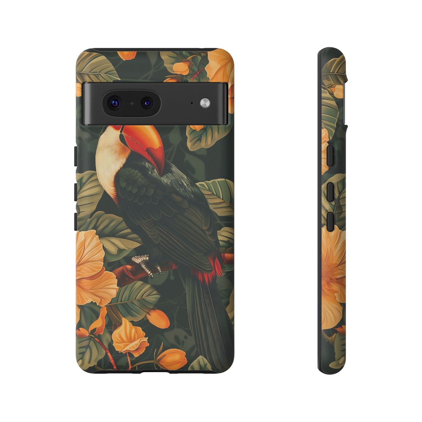 Tropical Toucan Phone Case, Exotic Bird Cover, Nature Lover Gift, Eco-Friendly Design, Customizable Tech Accessory