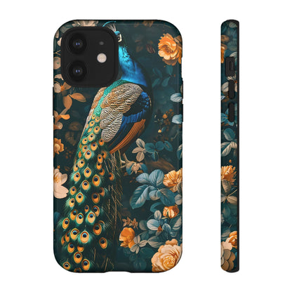 Peacock Phone Case - Elegant Floral Design, Tough Case for Protection, Unique Gift for Nature Lovers, Stylish Accessory, Eco-Friendly