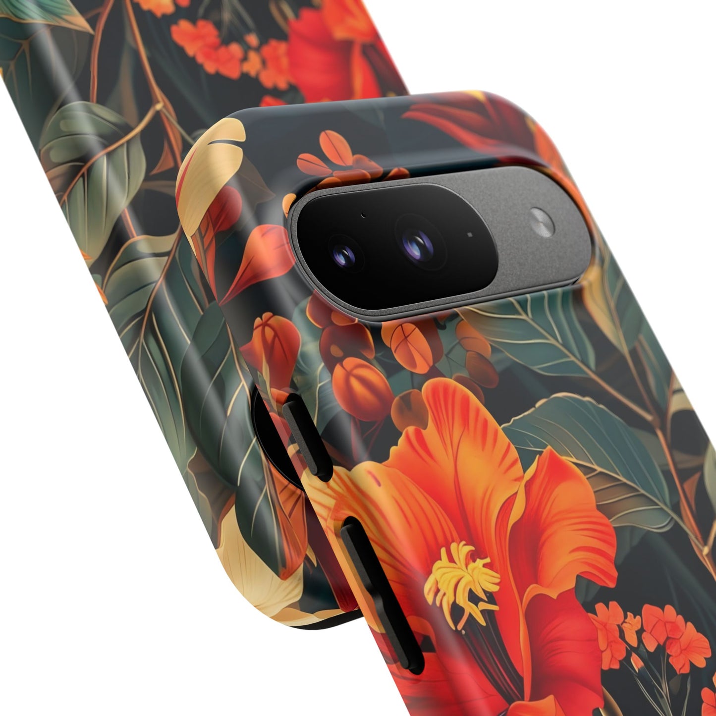 Tough Floral Phone Case | Tropical Vibe, Gift for Nature Lovers, Summer Beach Accessory, Floral Pattern, Trendy Phone Accessories
