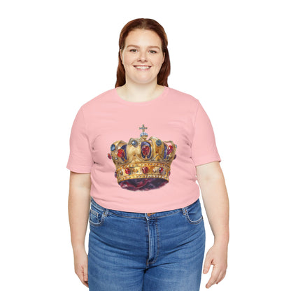 Unisex Jersey Short Sleeve Tee - British Royal Crown Design