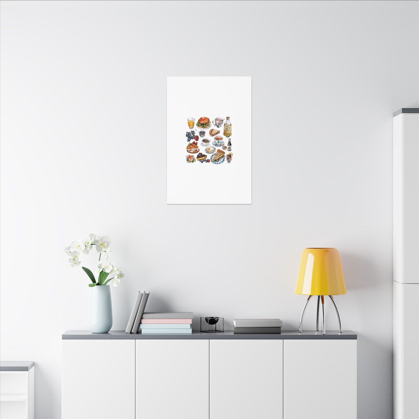 Breakfast Feast Canvas Print, Food Art, Kitchen Decor, Gifting for Food Lovers, Brunch Vibes, Wall Art