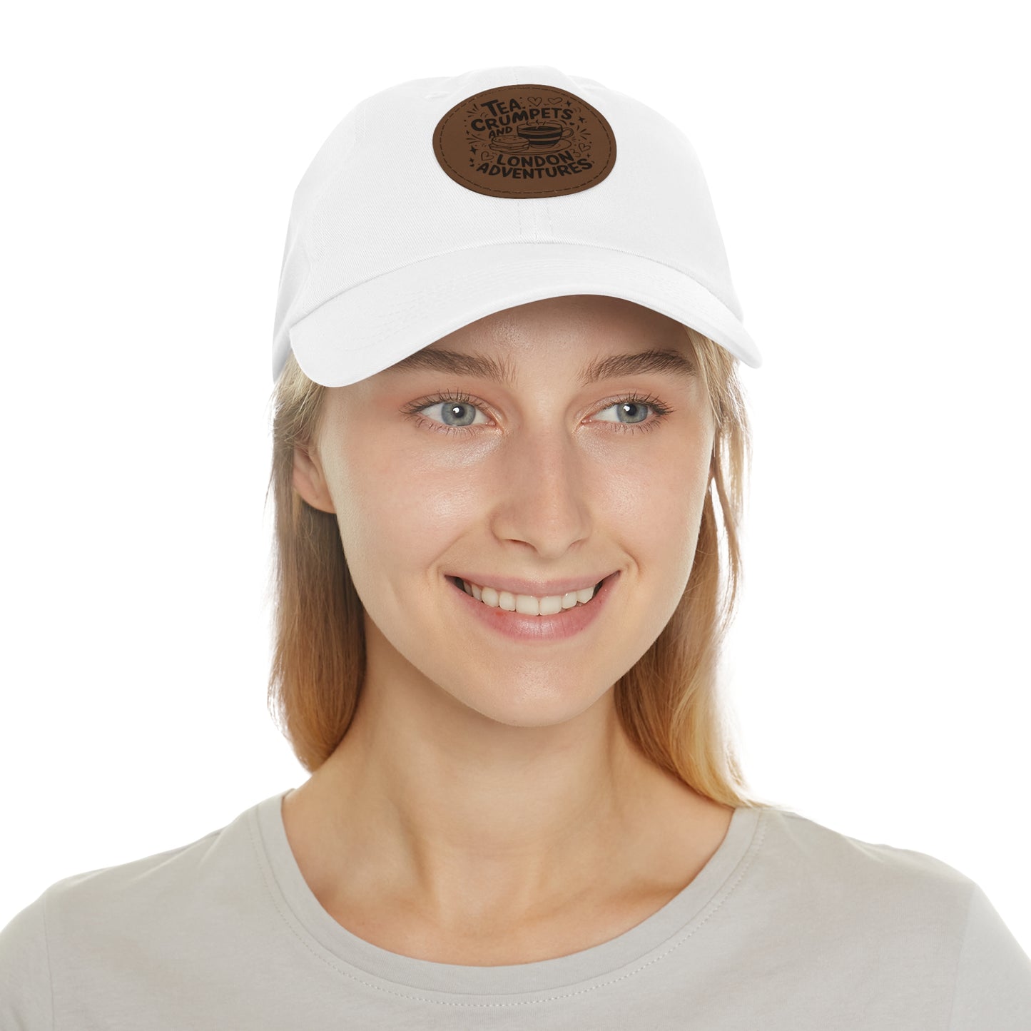 Stylish Dad Hat with Leather Patch - Perfect for London Lovers, Tea Enthusiasts, Casual Outings, Outdoor Events, Gift for Fathers