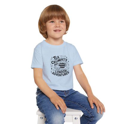 Toddler T-Shirt - Tea crumpets and London adventures