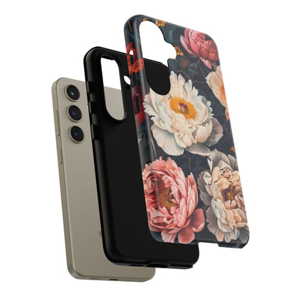 Floral Phone Case, Tough Phone Cover, Flower Design, Unique Gift for Her, Trendy Accessory, Spring Decor