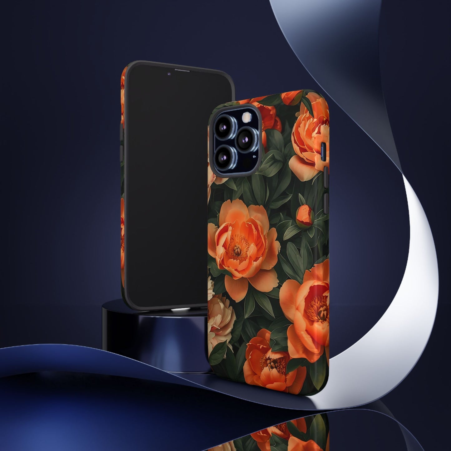 Stylish Floral Phone Case, Tough Cases, Floral Phone Cover, Gift for Her, Spring Accessories, Mother's Day, Phone Protection