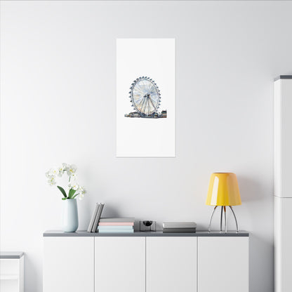 London Eye Canvas Print, Wall Art Decor, Travel Gift, Home Decoration, Unique Art Piece