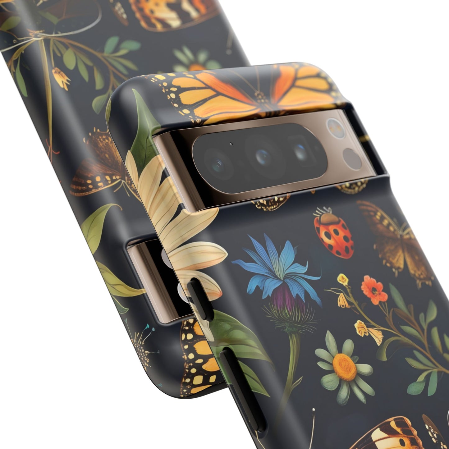 Nature-Inspired Phone Case | Floral Butterfly Design, Tough Phone Cover, Gift for Nature Lovers, Cute Butterfly Case, Home Decor