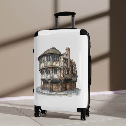 Tudor Pub Illustration Suitcase