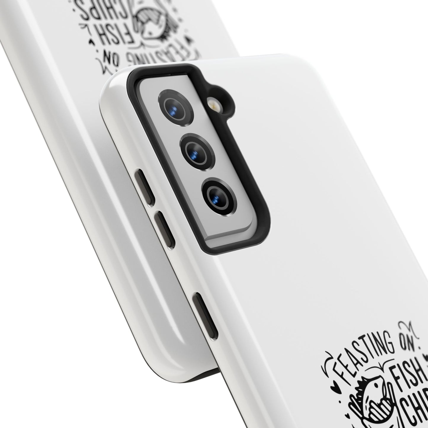 Feasting on Fish & Chips Tough Phone Case - London Inspired Design