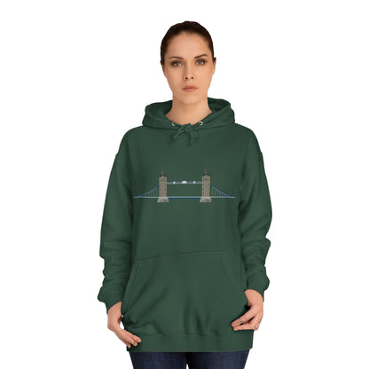 Tower Bridge Iconic Unisex College Hoodie