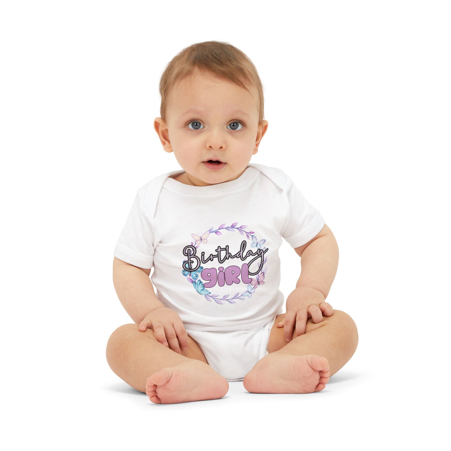 Birthday Girl Baby Bodysuit - Cute Floral Design for Celebrating Infants