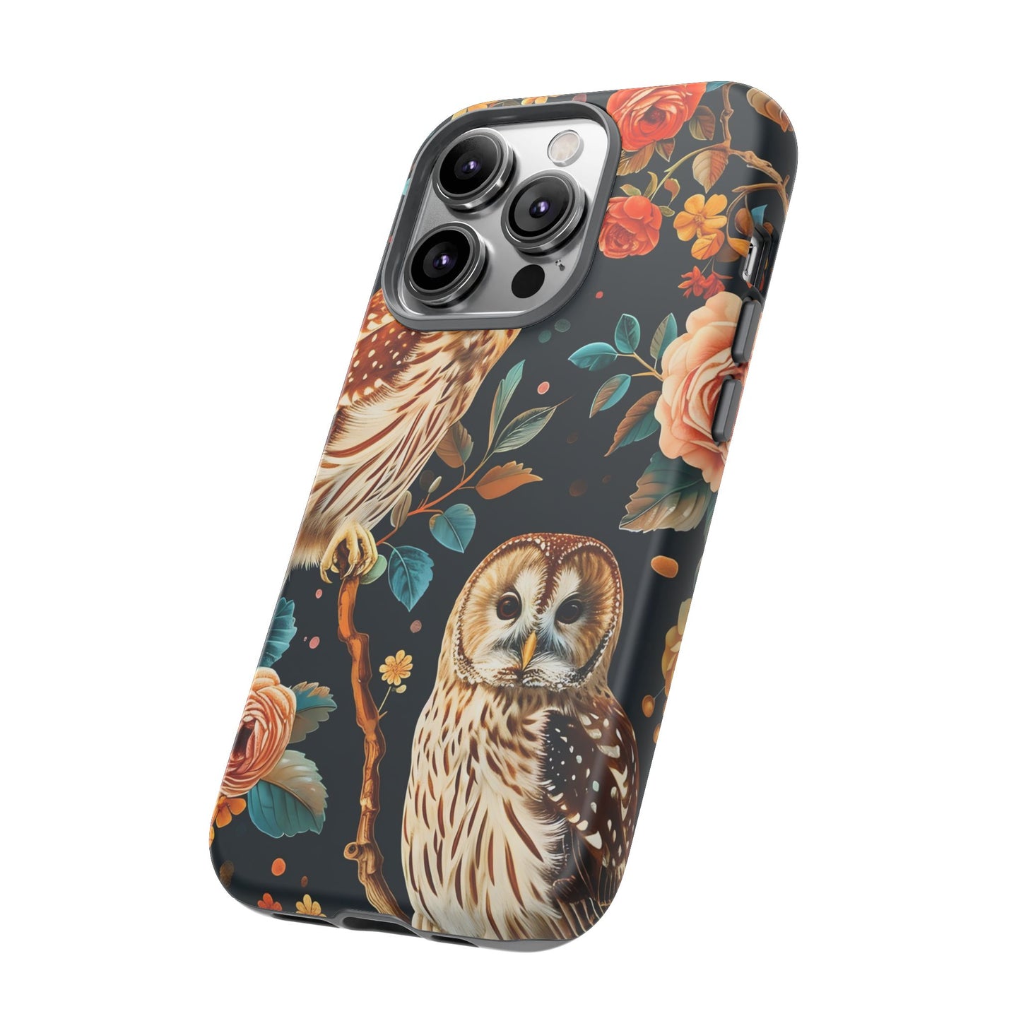 Owl Phone Case with Floral Design, Tough Phone Cover for Nature Lovers, Gift for Bird Enthusiasts, Stylish Protection for Smartphones, [...]