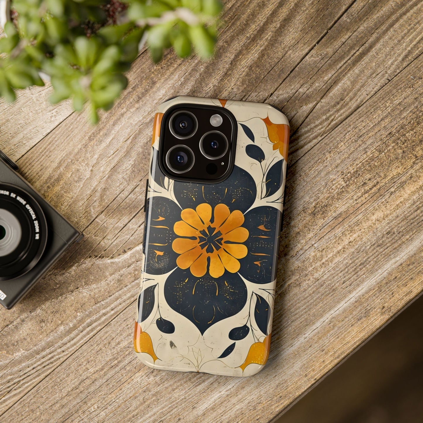 Floral Phone Case - Tough Cases, Botanical iPhone Cover, Vintage Flower Design, Durable Smartphone Protection, Unique Gift Idea