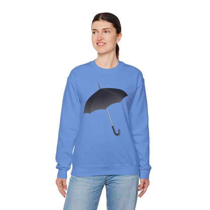 Unisex Heavy Blend™ Crewneck Sweatshirt - Regal Royal Umbrella - Elegant and Majestic Design
