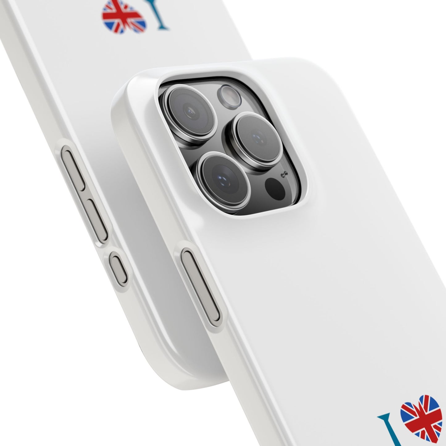 I Love England Slim Phone Case, UK Pride Phone Cover, Gift for Travelers, Smartphone Accessory, England Souvenir Case