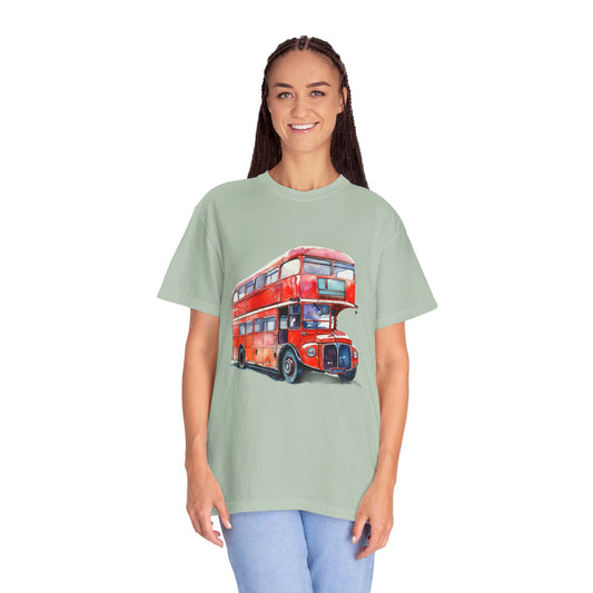 Unisex Garment-Dyed T-shirt - London’s Pride: The Iconic Red Bus