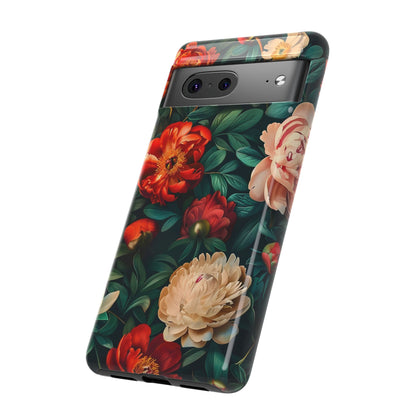 Floral Phone Case - Tough Cases, Vibrant Protection, Gift for Her, Cute Floral Design, Trendy Accessory, Perfect for Spring