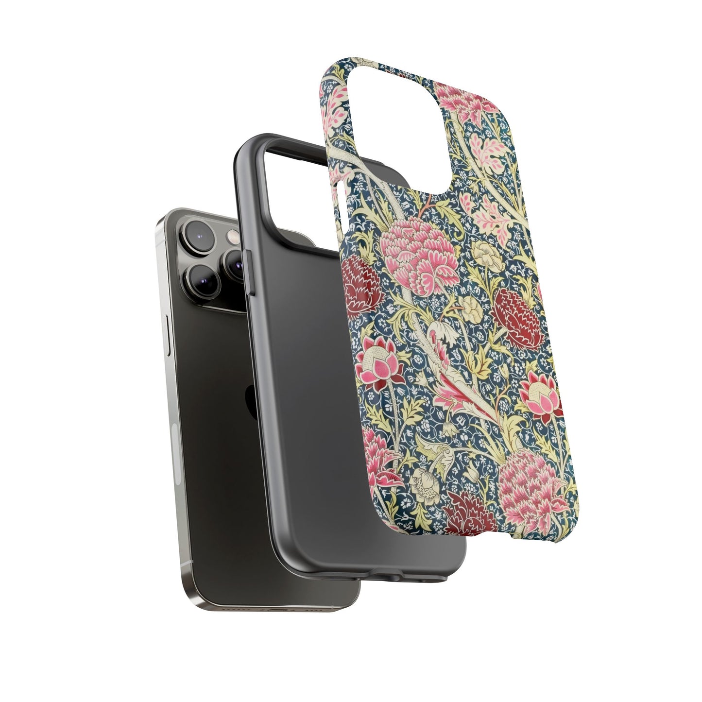 Floral Phone Case, Tough Cases, Durable Phone Cover, Stylish Phone Protector, Gift Idea for Nature Lovers, Floral Pattern Tech Accessories