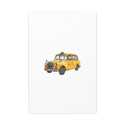 Vintage Taxi Matte Canvas, Stretched, 0.75" (Multi-Size)