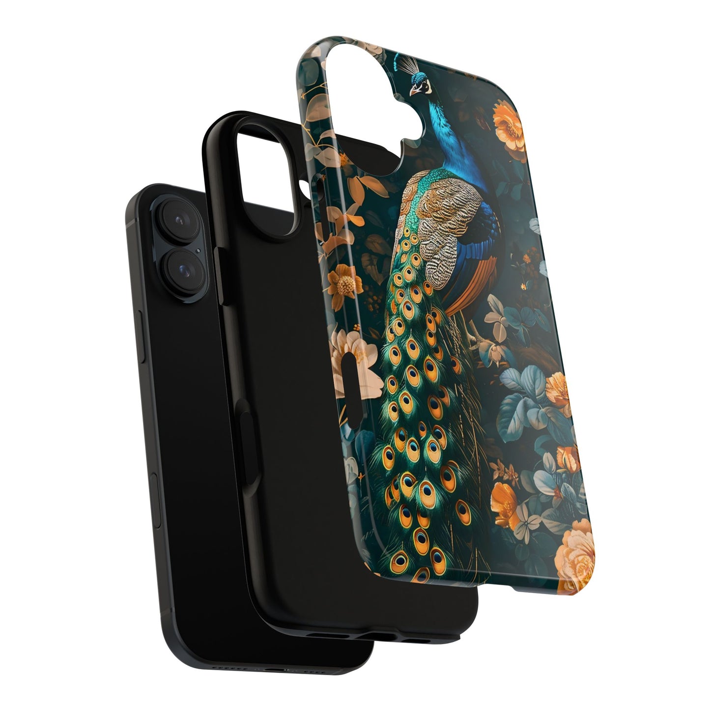 Peacock Phone Case - Elegant Floral Design, Tough Case for Protection, Unique Gift for Nature Lovers, Stylish Accessory, Eco-Friendly