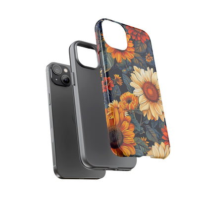 Floral Tough Phone Case | Sunflower Design, iPhone Cover, Protective Case, Gifts for Her, Floral Phone Accessory