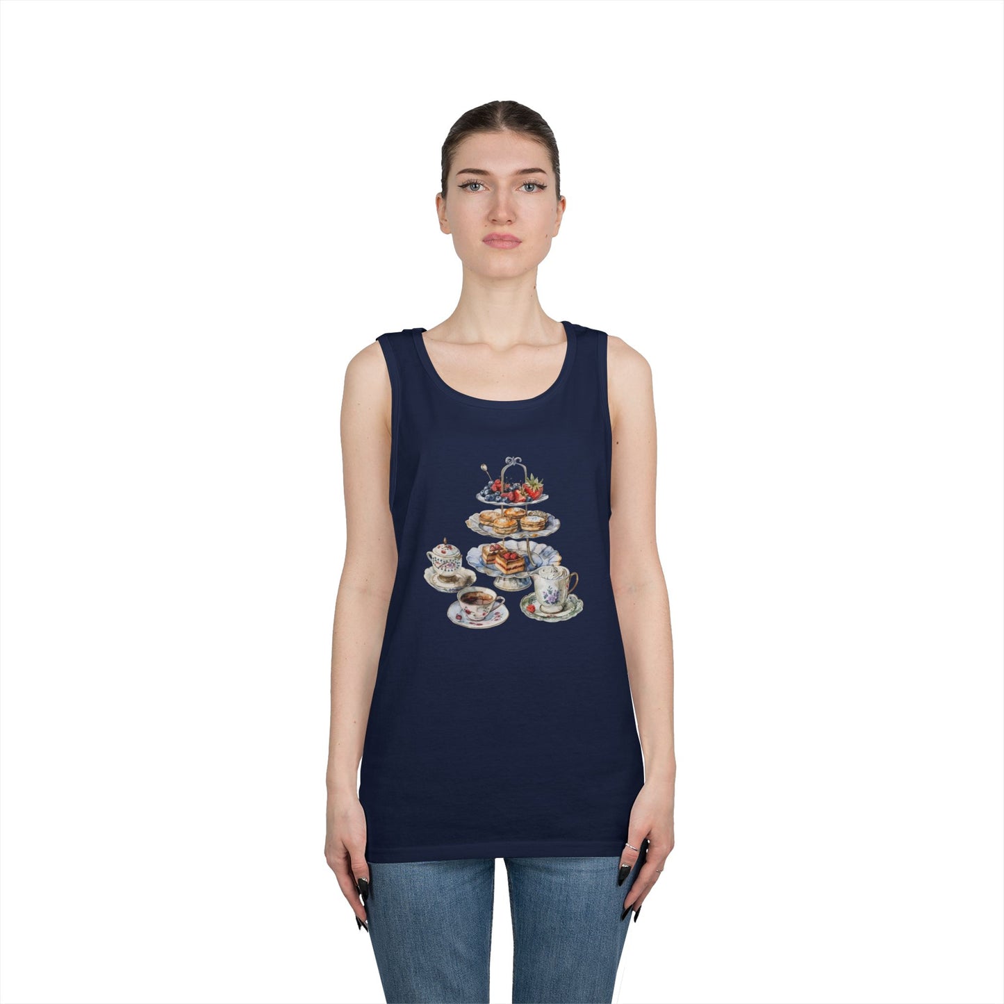 Unisex Heavy Cotton Tank Top - Rustic Food Design Wall Art