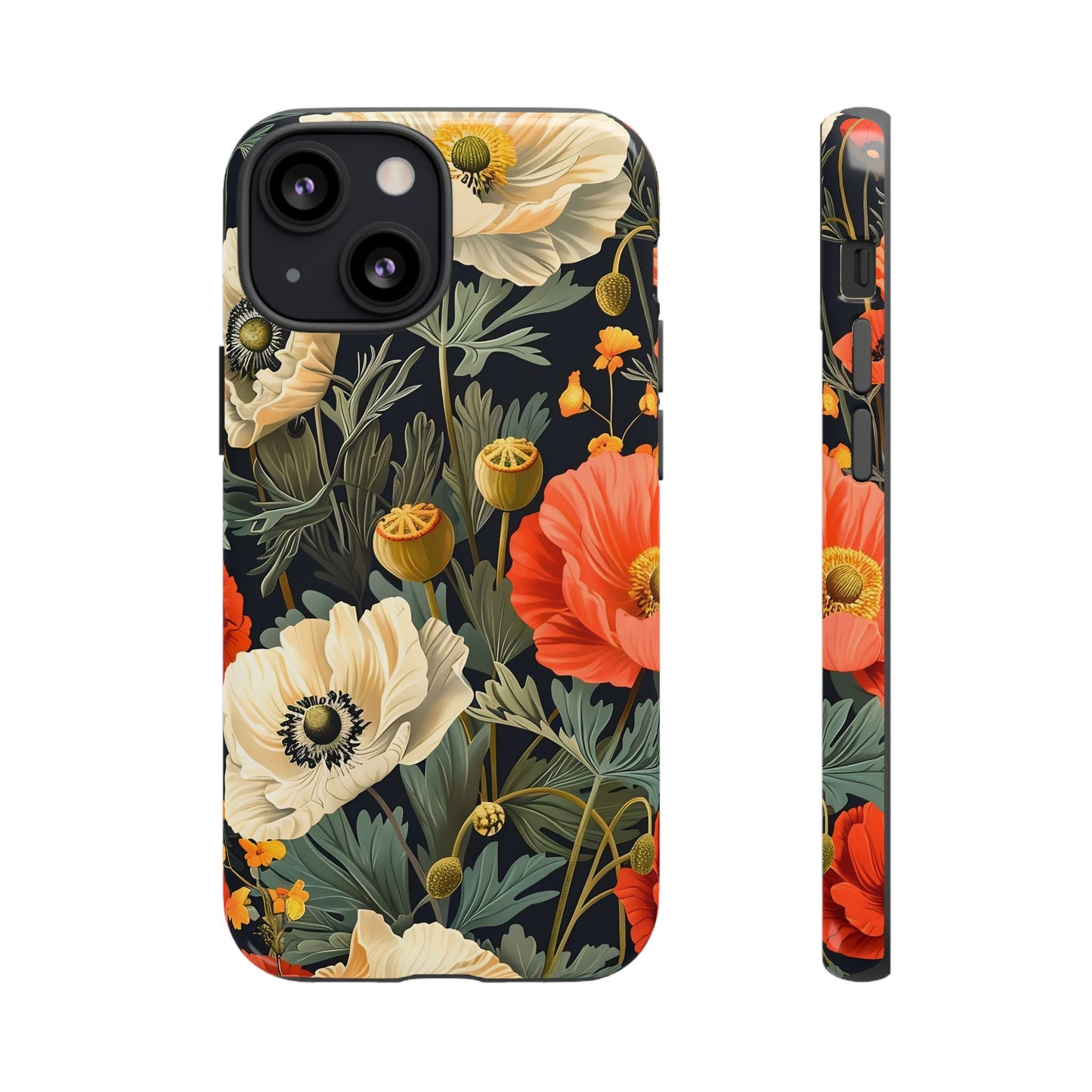 Floral Phone Case, Tough Cases with Botanical Design, Flower Protection Case, Gift for Nature Lovers, Eco-Friendly Mobile Cover