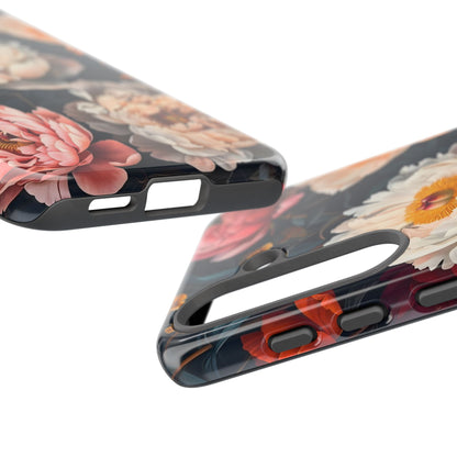 Floral Phone Case, Tough Phone Cover, Flower Design, Unique Gift for Her, Trendy Accessory, Spring Decor