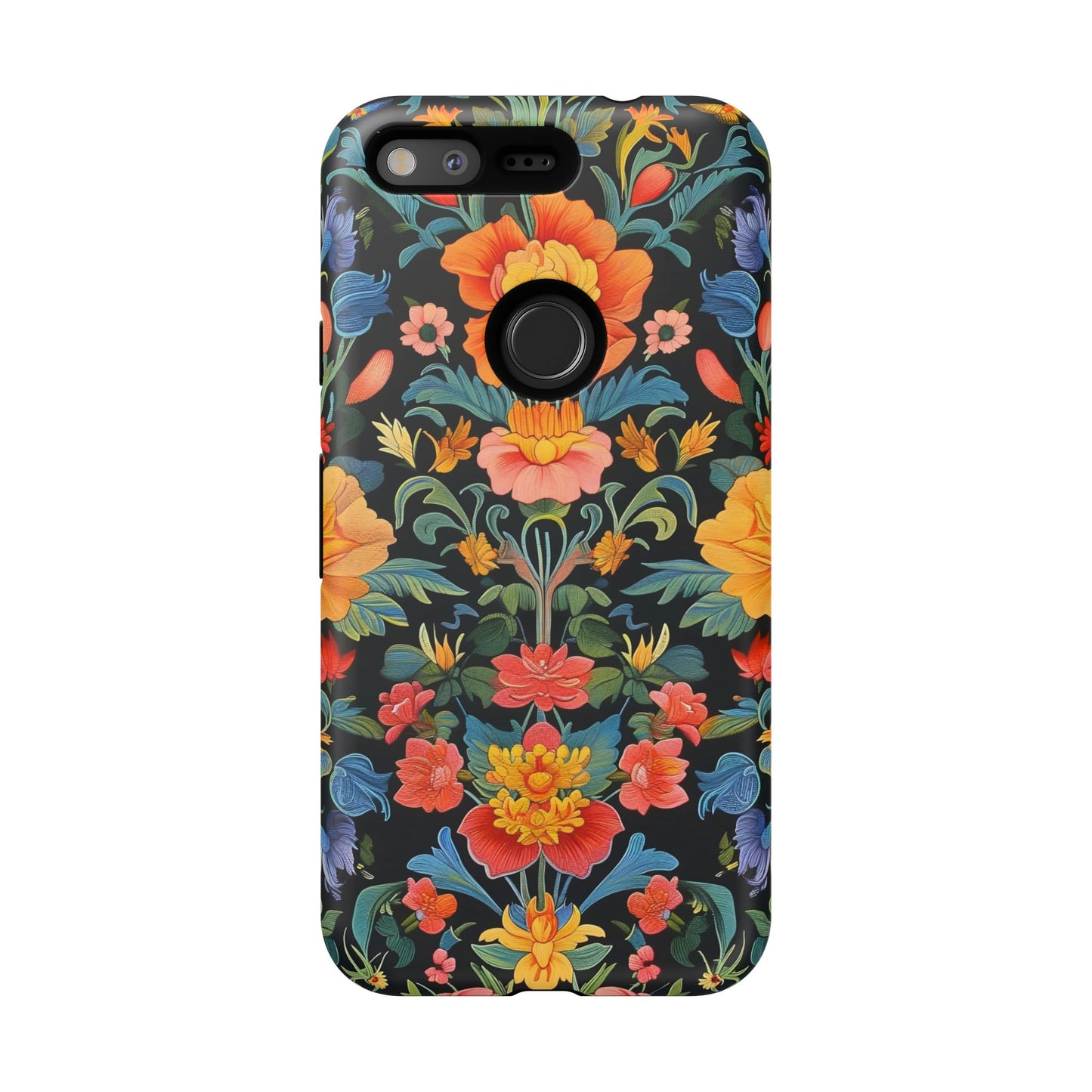Floral Phone Case - Vibrant Flower Pattern, Tough Case for iPhone, Samsung, Aesthetic Gift, Flower Lover Accessory