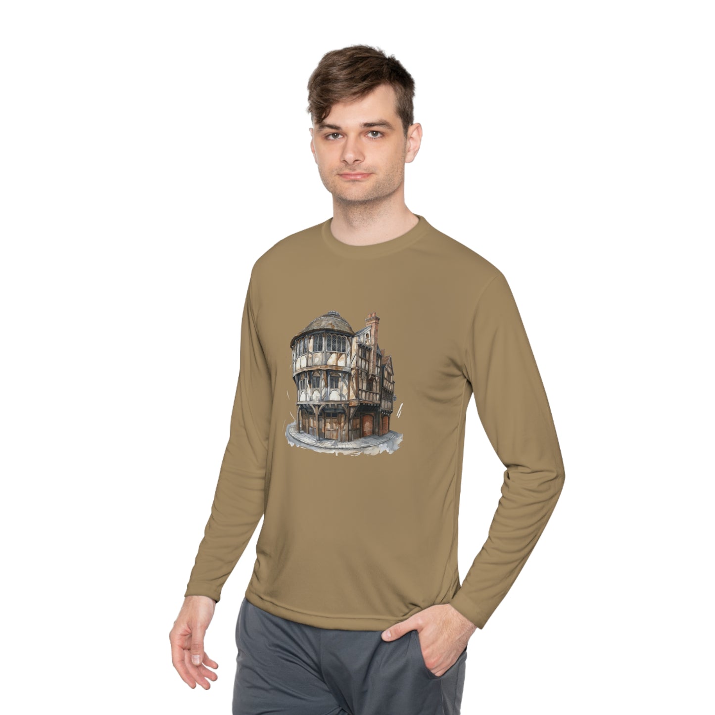 Unisex Lightweight Long Sleeve Tee - Cozy British Pub