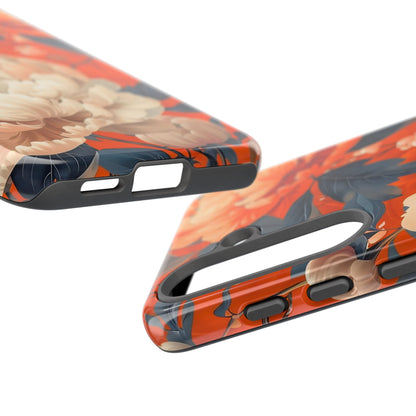 Floral Tough Case, Durable Floral Phone Case, Stylish Protection Case, Gift for Her, Spring Accessories, Mother’s Day Gift