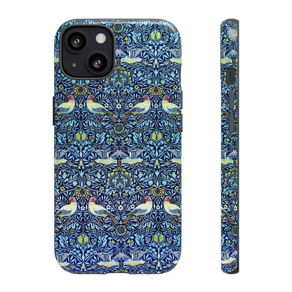 Bird and Floral Pattern Phone Case, Tough Cases, Gift for Nature Lovers, Eco-friendly, Custom Phone Accessories, All-Occasion