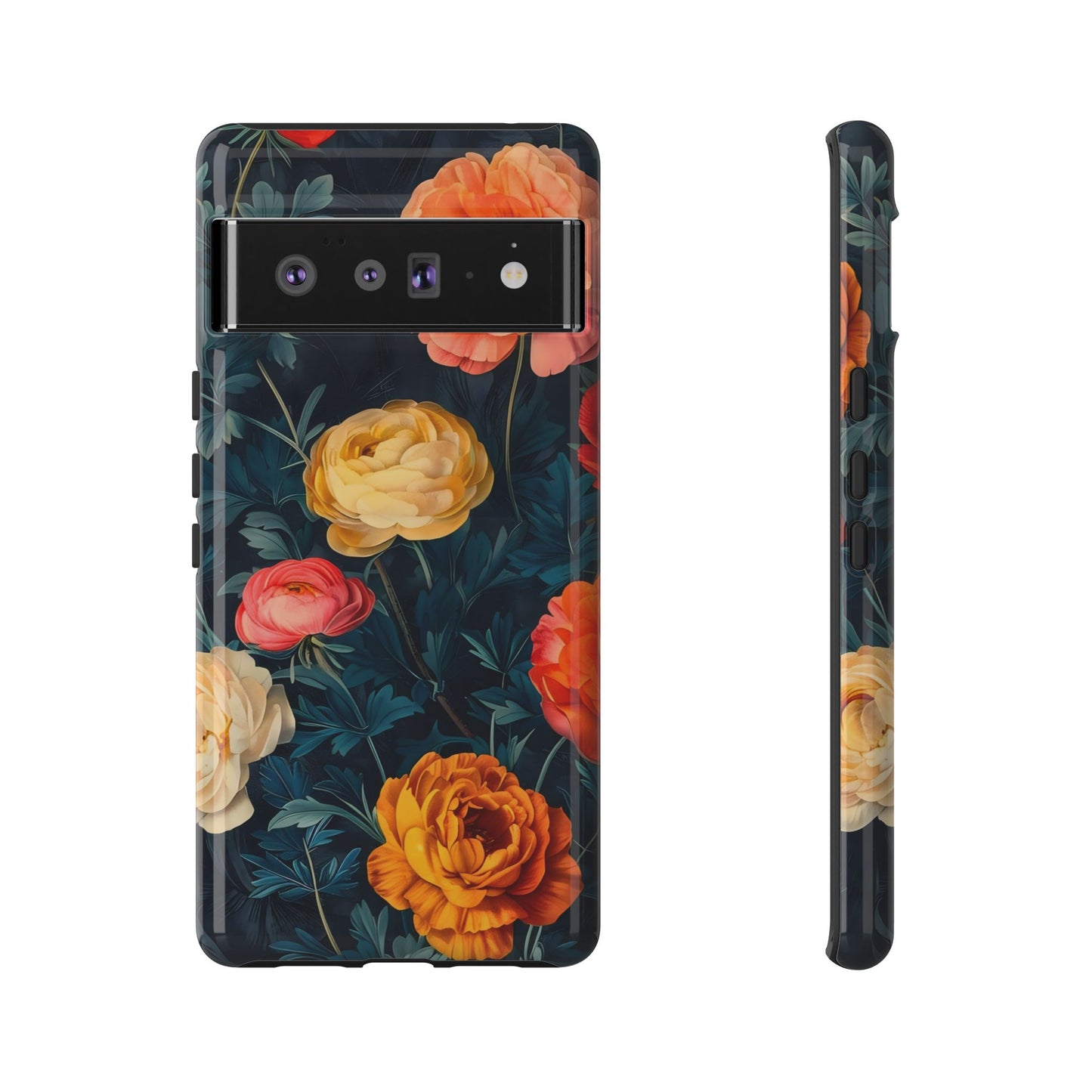 Floral Phone Case - Tough Cases, Stylish Protection, Gift for Flower Lovers, Customizable Cover, Floral Design Mobile Accessory